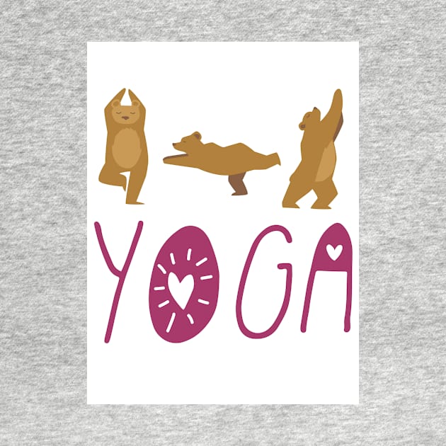 Yoga Bears by She Gets Creative